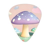 WBQLSL Cartoon mushroom Guitar Picks - (Thin/Medium/Thick) Suitable for all types of string instruments,