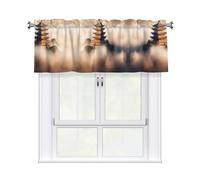 WBQLSL castles in Spain Printed blackout curtains 54x18 inches, for simple partition curtains for doors and windows
