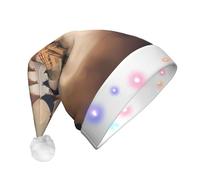WBQLSL castles in Spain Printed LED Light-Up Party Hat, Suitable for Adults and Children, Christmas Party Props