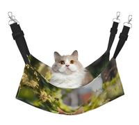 WBQLSL Cat in The Garden Large Pattern pet Hammock - Sleeping Hammock for Cats, Ferrets, Puppies, Rabbits, Small Animals