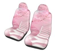 WBQLSL Cherry blossom white staircase Printed Car Seat Covers 2-Piece Pack - Front Seat Backrest Cushions Suitable for Sedans, SUVs, Trucks, Vans