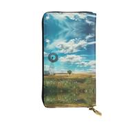 WBQLSL chickens Zipper leather wallet, 7.5 * 4.1 inch long clutch bag, multiple compartments and large capacity, a good gift for friends