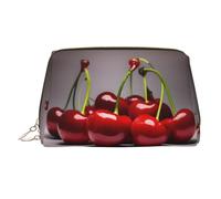 WBQLSL Chilean Cherries Leather Makeup Bag Cosmetic Storage Bag Suitable for Carrying Cosmetics with You