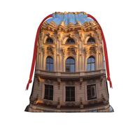 WBQLSL classical architecture L Printed gift bags, perfect for weddings, Christmas, birthdays and anniversaries (S-L)