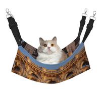 WBQLSL Classical Architecture Large Printed pet Hammock - Sleeping Hammock for Cats, Ferrets, Puppies, Rabbits, Small Animals