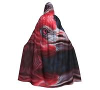WBQLSL Close-up flamingoAdult Halloween hooded cape, perfect for Halloween, costume parties,and cosplay.