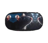 WBQLSL cockroaches Large capacity pencil bag, multi-layer partition stationery storage bag - unisex learning office supplies