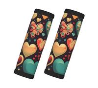 WBQLSL Colorful Hearts Printed Handle Cover - Highly Elastic and wear-Resistant Material, Easy to Install, a Good Travel Helper