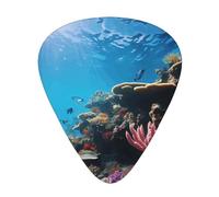 WBQLSL coral reef Guitar Picks - (Thin/Medium/Thick) Suitable for all types of string instruments,