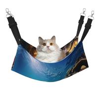 WBQLSL Coral Reef Large Printed pet Hammock - Sleeping Hammock for Cats, Ferrets, Puppies, Rabbits, Small Animals