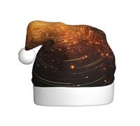 WBQLSL cosmic galaxy Adult Decorative Hat, 15.7 Inch Tall Unisex New Year Santa Hat, Plush Santa Hat Christmas New Year Party