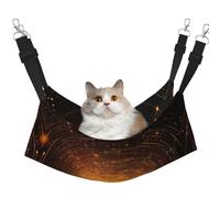 WBQLSL Cosmic Galaxy Medium Printed pet Hammock - Sleeping Hammock for Cats, Ferrets, Puppies, Rabbits, Small Animals