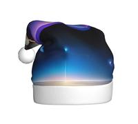 WBQLSL Cosmic Saturn Adult Decorative Hat, 15.7 Inch Tall Unisex New Year Santa Hat, Plush Santa Hat Christmas New Year Party