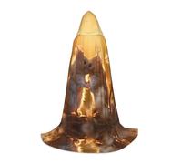 WBQLSL Cosplay hooded Rats in Love printed Large cape, costume, essential holiday party prop, sizes S/M/L (unisex)