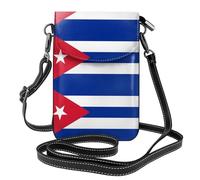 WBQLSL Cuban flag Printed Crossbody Bag, Extended Adjustable Shoulder Strap, Multiple Compartments, Key and Cosmetic Storage Pouch