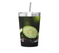 WBQLSL Cucumber Insulated Straw Cup Ideal for Gym use or Carrying on The go
