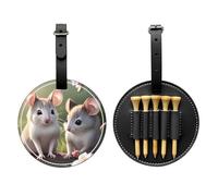 WBQLSL Cute Animals Fashionable Printed Golf tee Storage Bag - Lightweight Design for Quick tee Storage