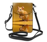 WBQLSL Cute Elephant Shrew Printed Crossbody Bag, Extended Adjustable Shoulder Strap, Multiple Compartments, Key and Cosmetic Storage Pouch