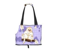 WBQLSL Cute golden monkey Patterned Pet Travel Bag - Small Pet Shoulder Bag for Cars and People