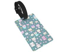 WBQLSL Cute Little Fox Luggage Tags - Stylish and Durable Tags for Personalized Backpack and Luggage Tags