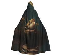 WBQLSL Cute little perching birdPrinted Halloween cape, hooded cloak for masquerade, carnival party or cosplay costume