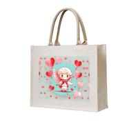 WBQLSL Cute loving boy Patterned Beach Tote | Perfect for the Beach, Picnics, Travel, and Poolside Leisure