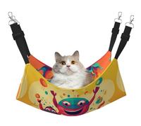 WBQLSL Cutie Pie Large Printed cat cage Hanging Hammock - Suitable for Cats, Ferrets, Puppies, Rabbits, Small Animals