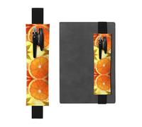WBQLSL Cutting up an Orange Pattern Elastic Band Pen Bag Suitable for Girls' Birthday Gifts/Teacher's Day/Graduation Season Intimate Stationery Gift Box