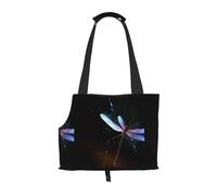 WBQLSL Cyber Dragonfly Patterned Pet Travel Bag - Small Pet Shoulder Bag for Cars and People