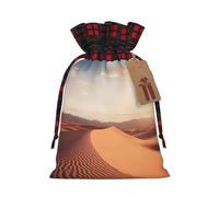 WBQLSL deserts Burlap gift bag - 8.3x11.8 inch drawstring bag Party decoration supplies