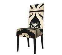 WBQLSL Devil Satan Party chair covers stretch dining chair covers for dinners meetings and celebrations