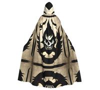 WBQLSL Devil Satan Printed Cape Robe - Masquerade Cape with Hood