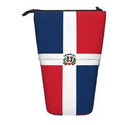WBQLSL Dominican Republic Printed Retractable Pencil case, Perfect for Makeup, Stationery, or a Coin Purse.