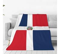WBQLSL Dominican Republic Printing ultra-soft flannel blanket - Suitable for double beds, sofas, camping, and as a gift - (50"x40")
