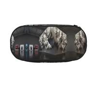 WBQLSL Dream Core Art Museum Large capacity pencil bag, multi-layer partition stationery storage bag - unisex learning office supplies