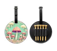WBQLSL Dream Mushroom Fashionable Printed Golf tee Storage Bag - Lightweight Design for Quick tee Storage