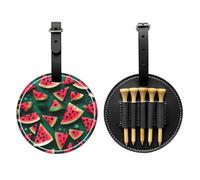 WBQLSL Dream Watermelon Fashionable Printed Golf tee Storage Bag - Lightweight Design for Quick tee Storage