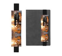 WBQLSL Dried Persimmon Pattern Elastic Band Pen Bag Suitable for Girls' Birthday Gifts/Teacher's Day/Graduation Season Intimate Stationery Gift Box