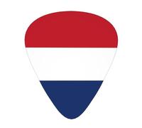 WBQLSL Dutch flag Guitar Picks - (Thin/Medium/Thick) Suitable for all types of string instruments,