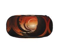 WBQLSL Dynamic Arc Cave Printed Pencil case - Multi-Layer partition Pencil case, Suitable for Storing Campus Office Stationery