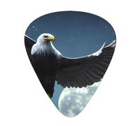 WBQLSL Eagle under the stars Guitar Picks - (Thin/Medium/Thick) Suitable for all types of string instruments,