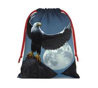WBQLSL Eagle under the stars L Printed gift bags, perfect for weddings, Christmas, birthdays and anniversaries (S-L)