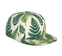 WBQLSL Encyclopedia of Ferns Printed Baseball Cap, Stylish Sun Protection hat, Trucker hat, Suitable fortravel and Outdoor Hiking Black
