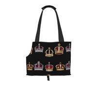WBQLSL English crown Patterned Pet Travel Bag - Small Pet Shoulder Bag for Cars and People