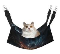 WBQLSL Explosion of The Earth Medium Printed cat cage Hanging Hammock - Suitable for Cats, Ferrets, Puppies, Rabbits, Small Animals