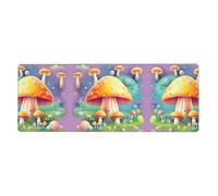 WBQLSL Fantasy Dream Mushroom Printing Edged Mouse pad Suitable for use in Offices Libraries and Homes (30 cm Ã- 80 cm)