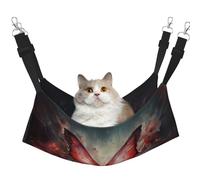 WBQLSL Fantasy Flower Butterfly Large Pattern pet Hammock - Sleeping Hammock for Cats, Ferrets, Puppies, Rabbits, Small Animals