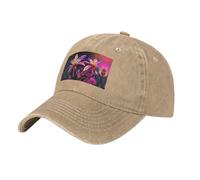 WBQLSL Fault Botany One Size Print Cowboy hat - Adjustable, Suitable for Hiking, Traveling and Various Occasions. Natural
