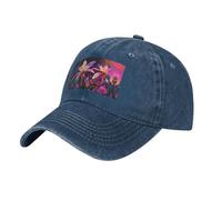 WBQLSL Fault Botany One Size Print Cowboy hat - Adjustable, Suitable for Hiking, Traveling and Various Occasions. Navy Blue