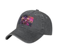 WBQLSL Fault Botany One Size Print Cowboy hat - Adjustable, Suitable for Hiking, Traveling and Various Occasions. Deep Heather